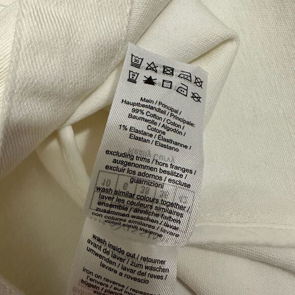 BRAVISSIMO Button Front Denim Dress Belted Knee-Length Stone Garden Party NWT - Picture 12 of 14